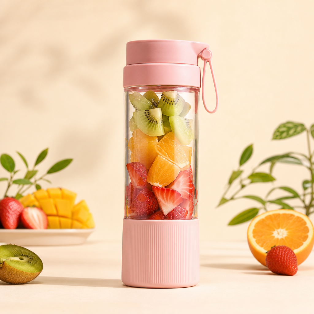 Image2 生成的便携式榨汁杯商品图